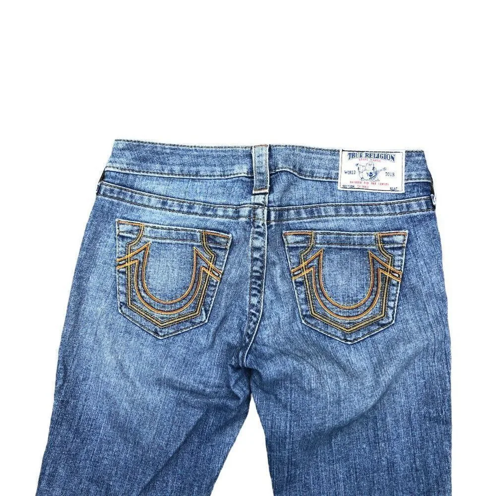 TRUE Religion Jeans Size 26 SKINNY Blue - Picture 2 of 6